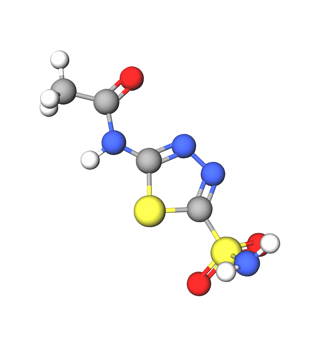 Molecules in Chromatography - Acetazolamide (WebP)