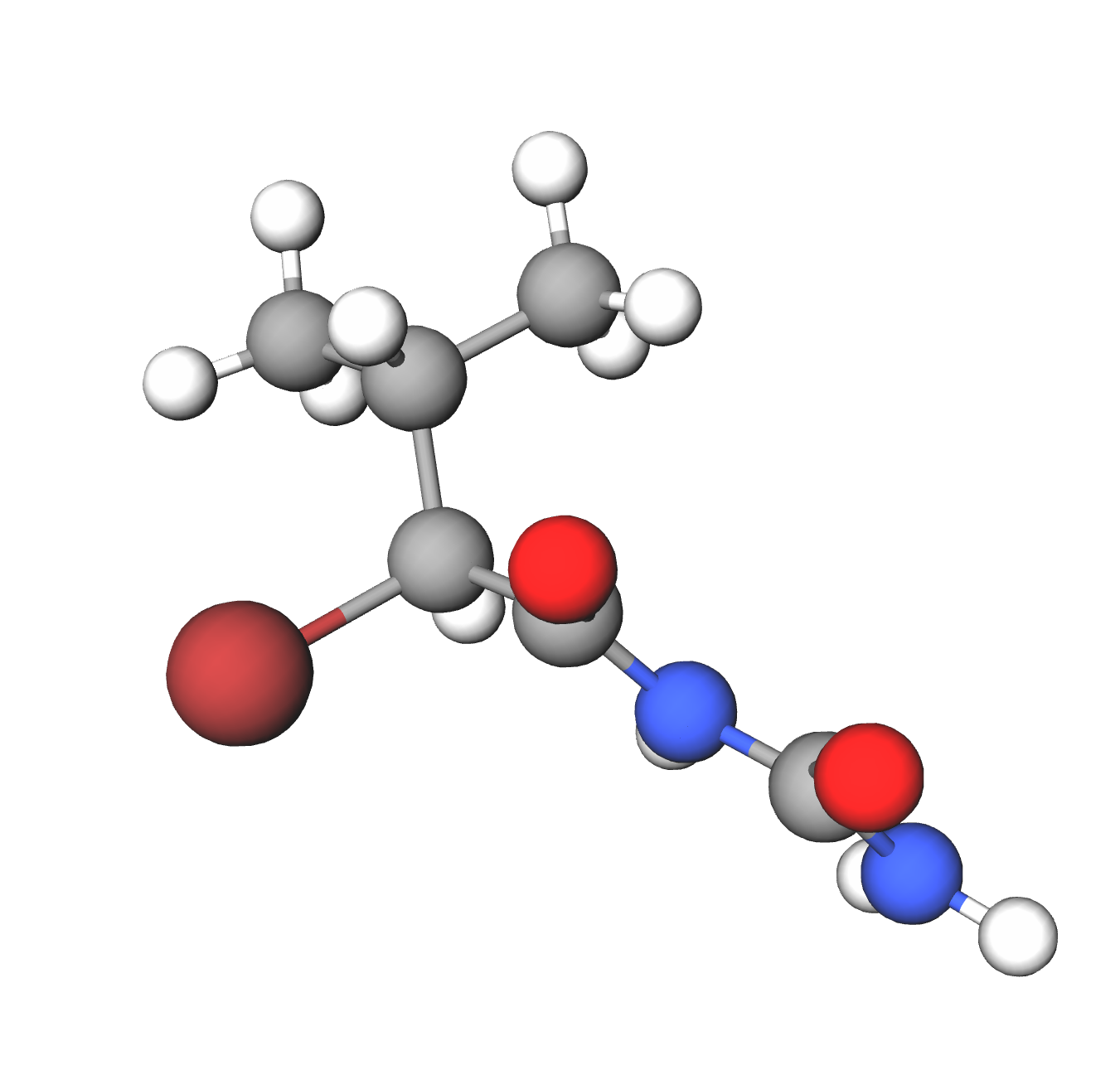 Molecules in Chromatography - Bromovalerylurea (WebP)